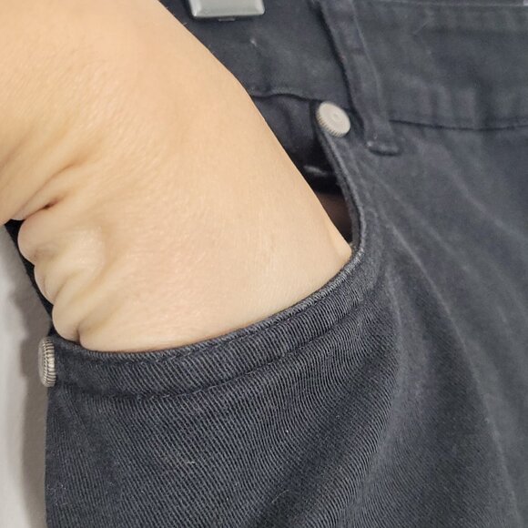 Tribal Women's Black Cotton Blend Stretch Extensible Zipper Bottom Pants Size 8 - Picture 8 of 13